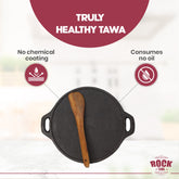 ROCK TAWA DOSA TAWA 12 INCH PRE-SEASONED CAST IRON SKILLET
